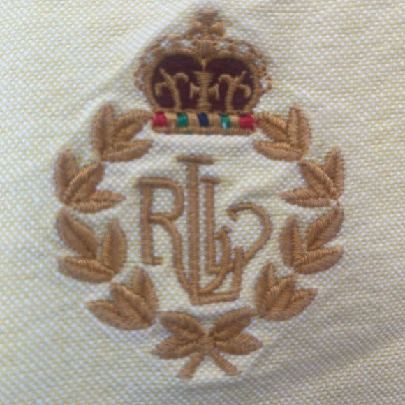 Vintage Ralph Lauren petite yellow long sleeve button down Oxford shirt women 6P - Picture 3 of 10